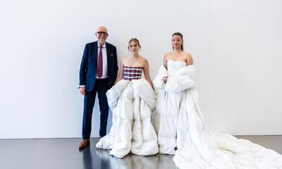 Foto Luk Lemmens & leerlingen modeshow