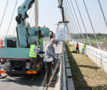 Luk Lemmens op brug 