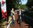 Luk Lemmens en Koen Palinckx op fiets
